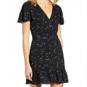 PAIGE Rosella Ruffle Trim Minidress